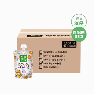 [JayeonOne] 100% Korean Pear &amp; Bellflower Juice 100ml x 30 Pouches / THE LIGHT PACKAGE